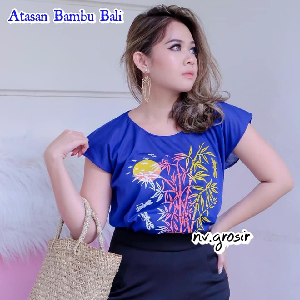 BAJU ATASAN KAOS BAMBU UK.STANDAR KAIN HALUS