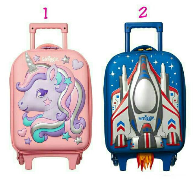 SMIGGLE FLIGHT JUNIOR TRAVEL TROLLEY BAG - TAS TROLLEY ANAK