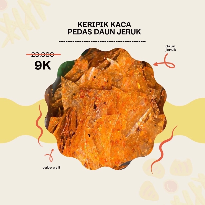 

keripik kaca pedas daun jeruk