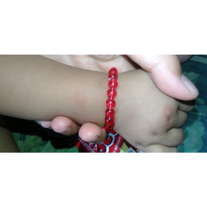 GELANG MUTIARA BAYI MERJAN MERAH - MELATIH KELINCAHAN ANAK