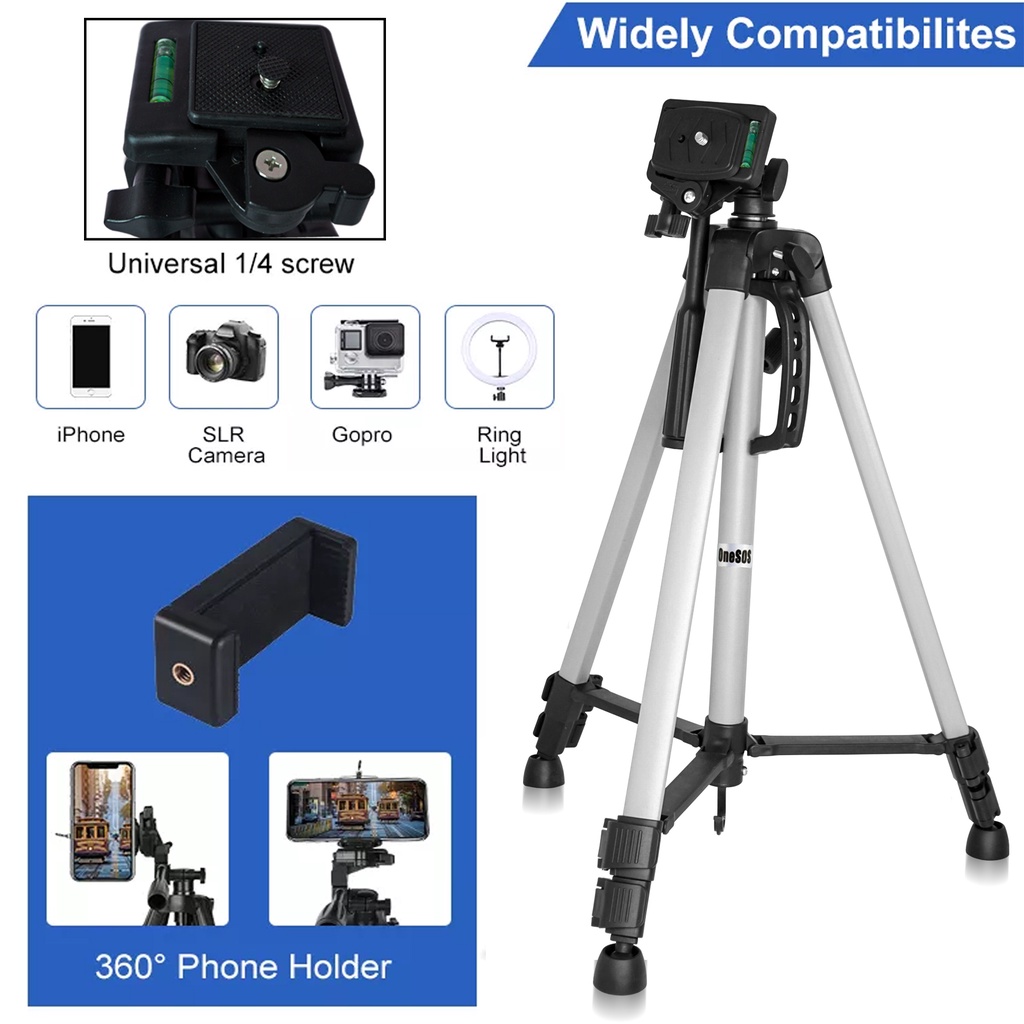 TRIPOD CAMERA 3366 YUNTENG ORIGINAL TRIPOD HP + HOLDER CAMERA DV SLR PORTABLE LIVE FULL LIGHT BRACKET / Free Holder U