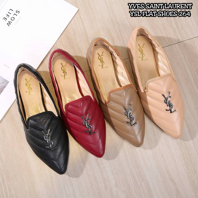 yves saint laurent flat shoes