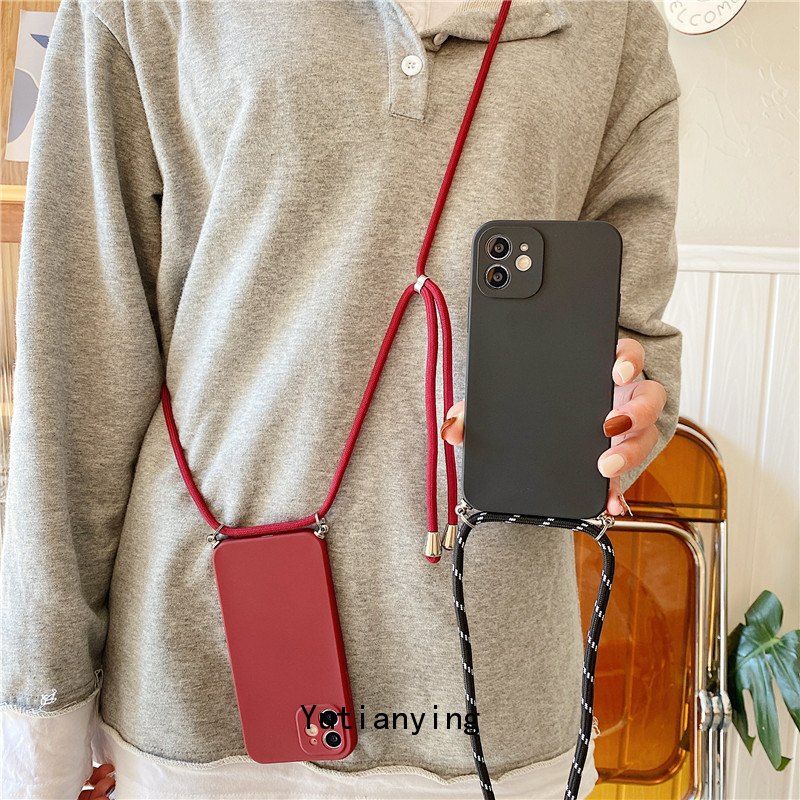 Soft Case Bahan Tpu Dengan Tali Lanyard Untuk Oppo A53 2020 A33 A52 A9 2020 A5 2020 A92 A5S A3S A11K A12 A31 A7 A12E F11 F9 A37