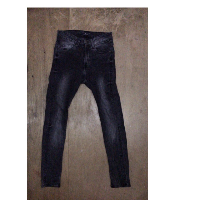 Celana Jeans Zara Man Black Wash Original