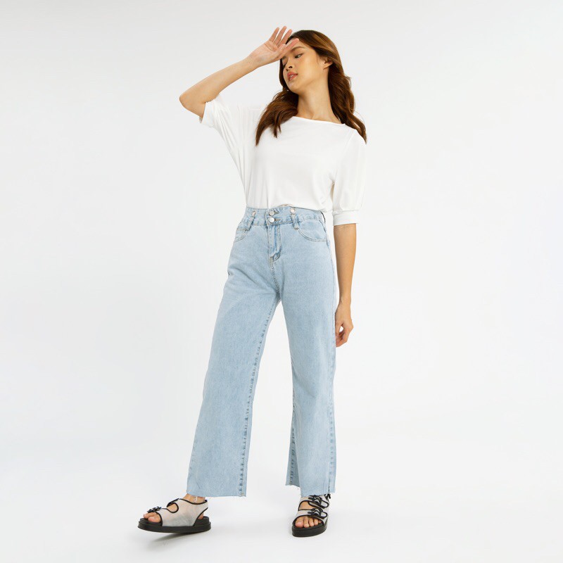 VIERLIN - Jeans 163 - KULOT JEANS HIGH WAIST