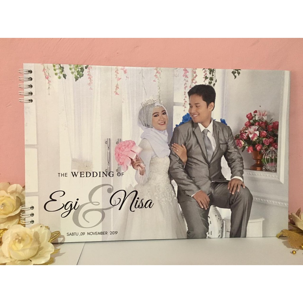 

GUESTBOOK CUSTOM HARD COVER / BUKU TAMU PERNIKAHAN / WEDDING & EVENT / SOUVENIR DEPOK / FREE DESAIN