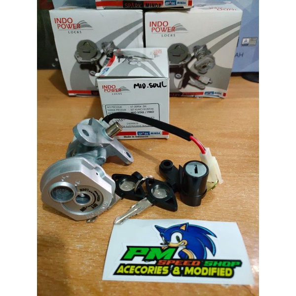 Kunci Kontak Set Mio Soul/Fino Original Minda Indo Power
