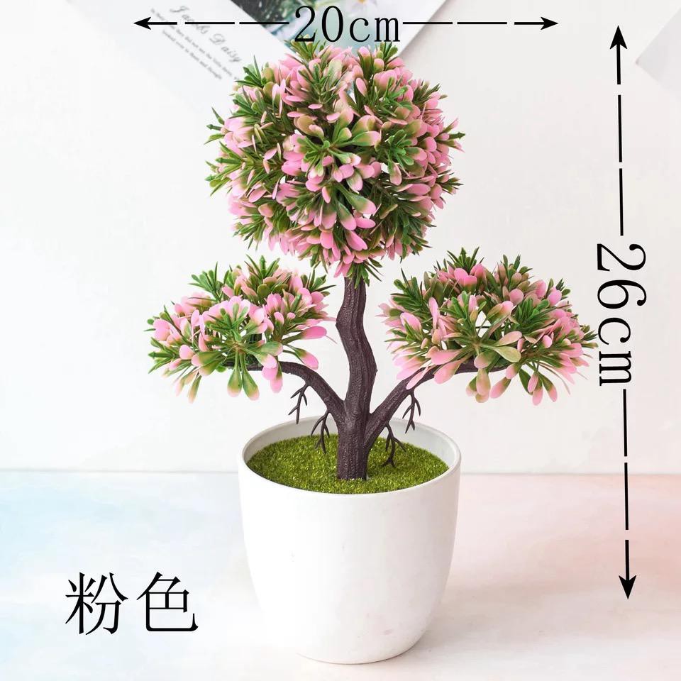 [BAYAR DITEMPAT] Tanaman Pohon Mini Buatan Bunga Plastik Bunga Import  P2044-4