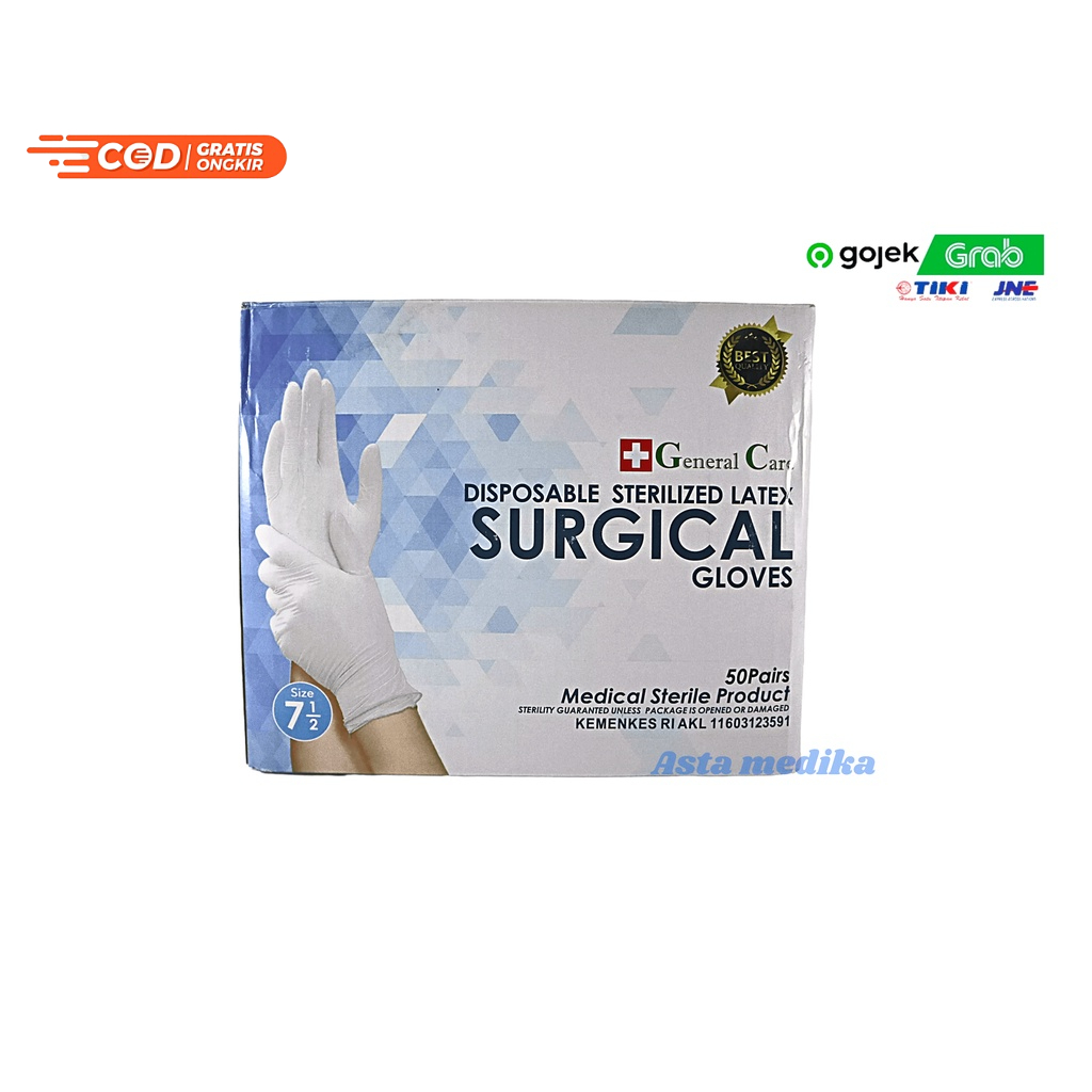 Latex Surgical Gloves Ansell Gammex No 6  6.5  7  7.5  8 Free Powder Handscoon steril Ansell Gammex Ukuran 6  6.5  7  7.5  8 Latex Textured Sarung Tangan Sterile Powder Free Ansell Gammex