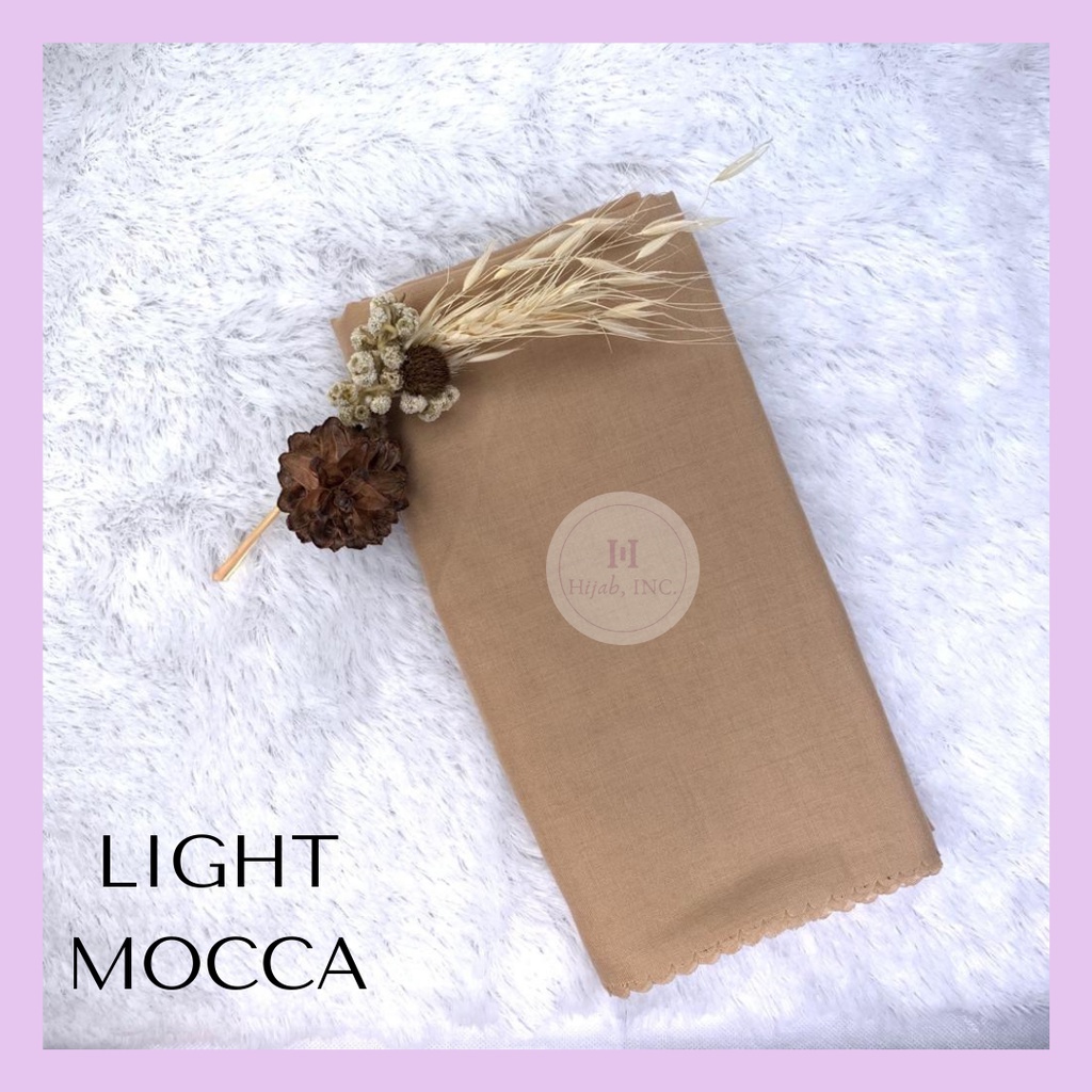 Hijabinc - Athalia Square Hijab Paris Premium Quality-Light Mocca