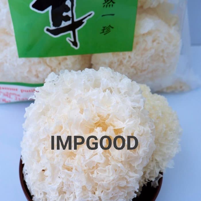 

JAMUR PUTIH / WHITE FUNGUS / BOK NI / BAI MU ER 500GRAM