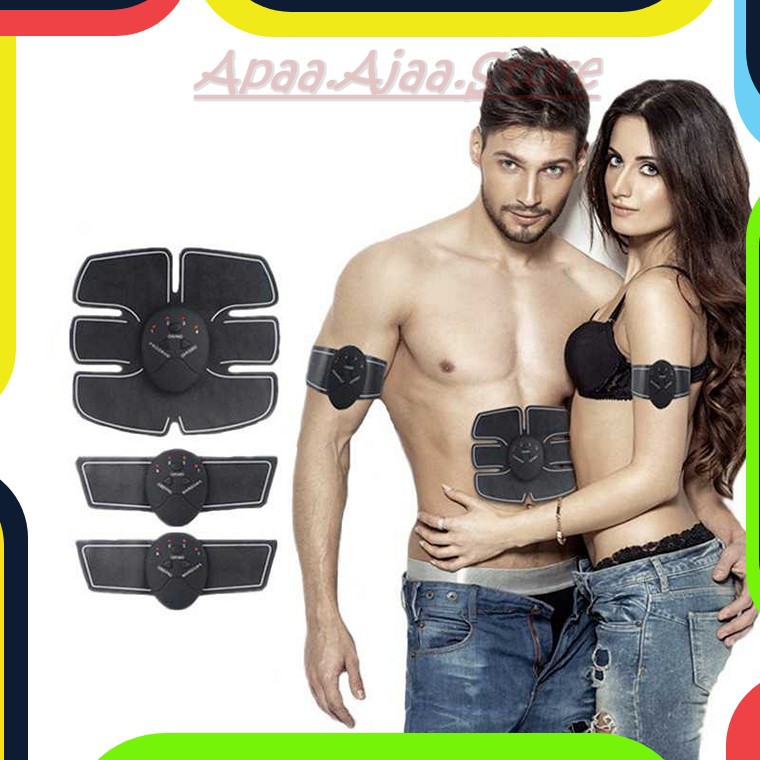 Bayar Ditempat Alat Stimulator Terapi EMS Otot Six Pack ABS Abdominal Muscle Exercise