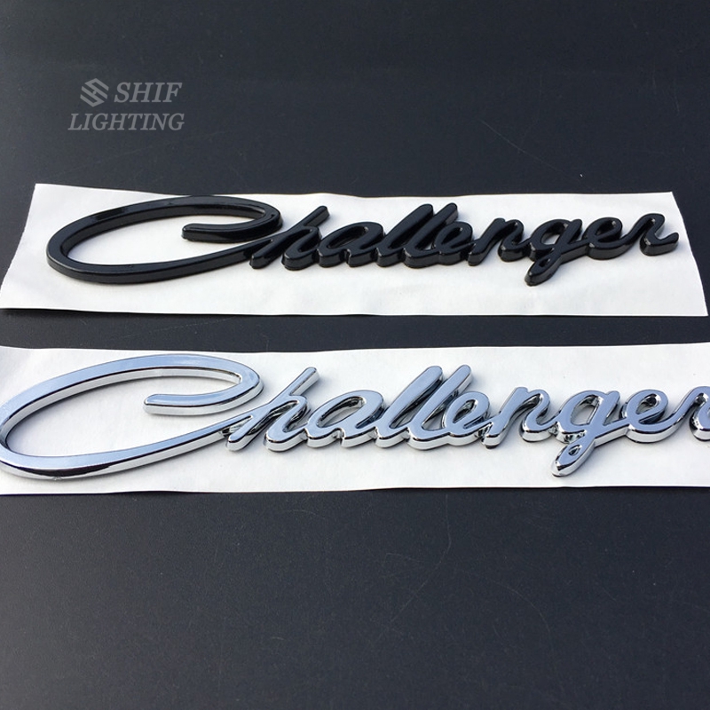 1 x Metal Challenger Letter Car Auto Rear Side Fender Emblem Sticker Decal DODGE CHALLENGER