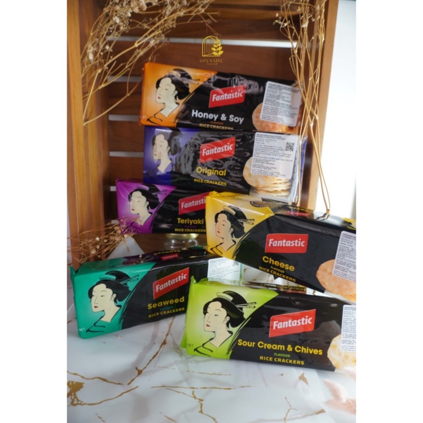 Fantastic Rice Cracker Original 100g all variant | Cheese Rice Crackers | Honey&Soy Rice Crackers | 
