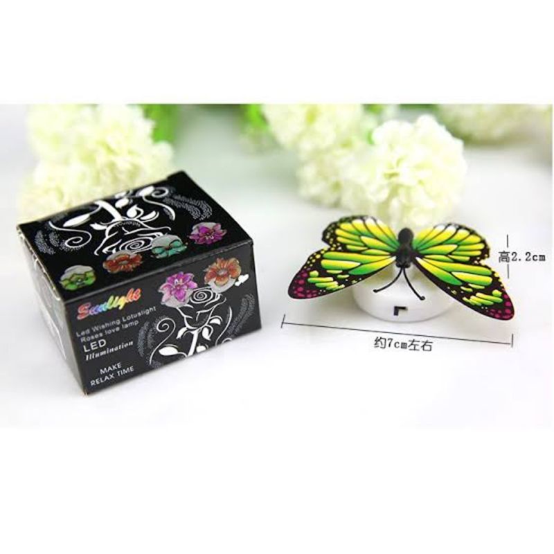 Lampu Tumblr Rainbow 10 meter / Lampu Hias Kamar 10 m / Lampu Natal Hias Pelangi Lampu Kawat Boba 1 Meter-Lampu Kupu-kupu LED
