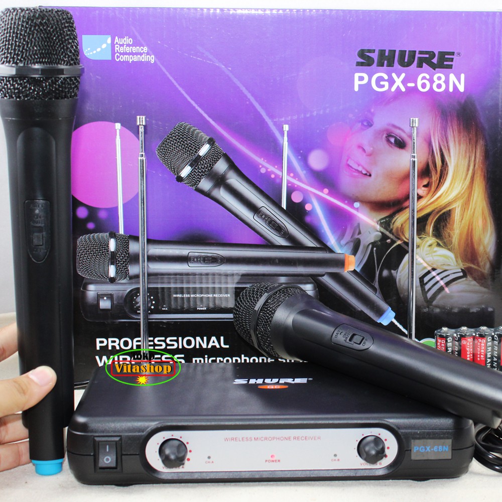 Microphone Wireless Shure PGX-242/93 Mic LCD Display Mik 2 Handle