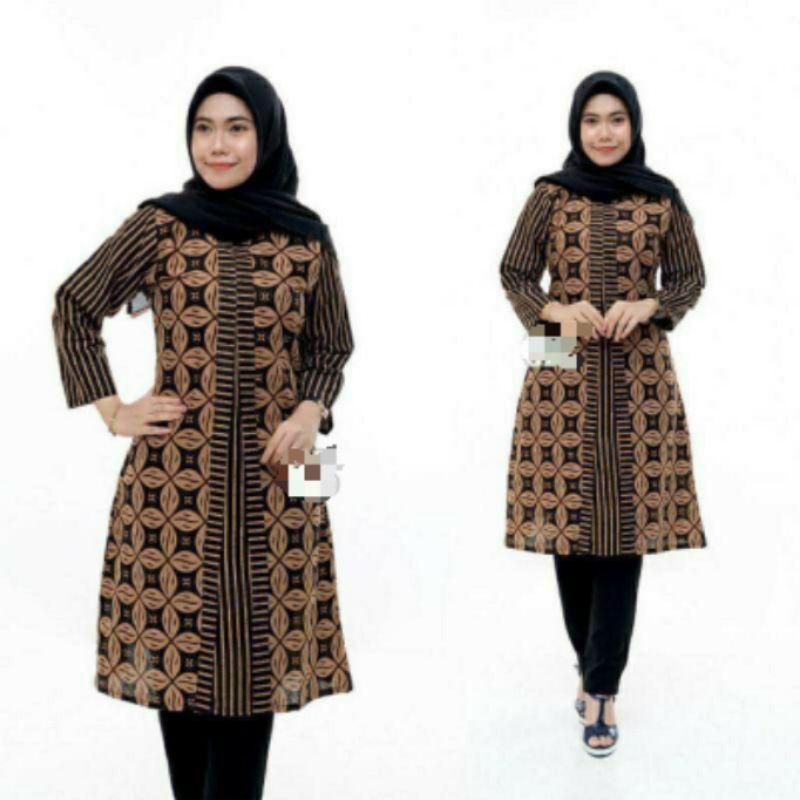 Tunik Batik 2021/ Tunik Modern/ Atasan wanita/ Baju Muslim