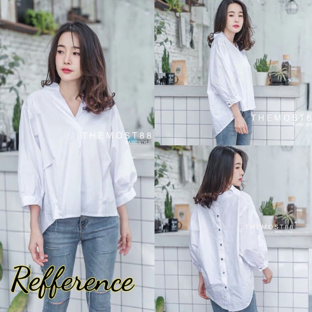 BLUS KATUN BELAKANG KANCING IMPORT BANGKOK