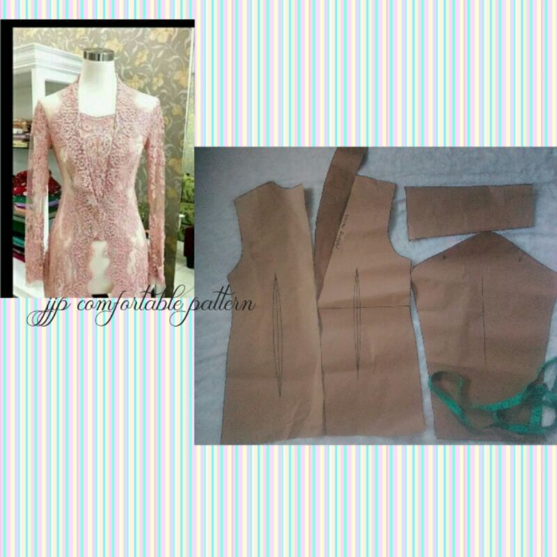 POLA JIPLAK KEBAYA/INSTAN/KUTUBARU/KARTINI/MODERN