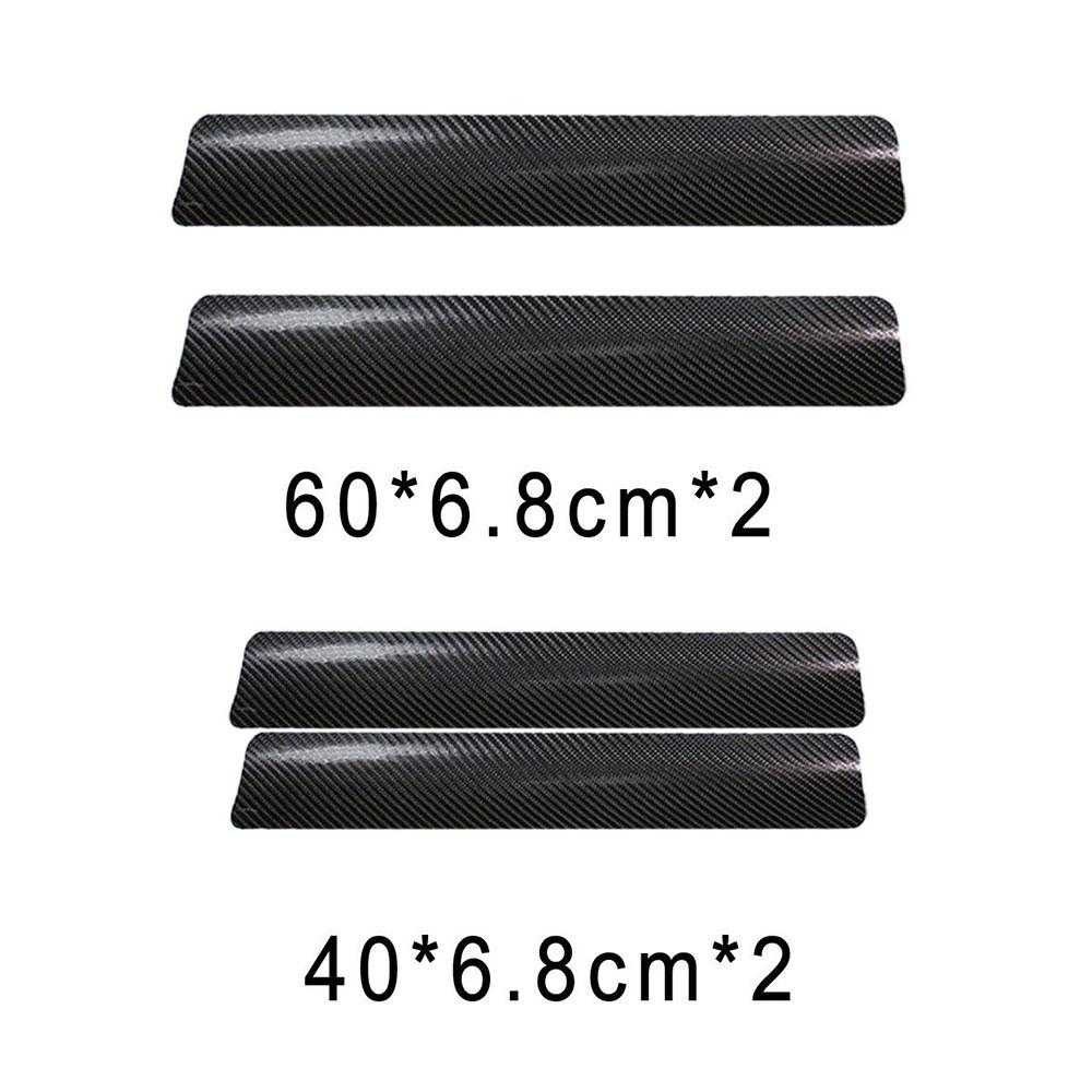 KKPRO3 Cover Stickers Carbon Fiber Anti Gores Mobil 4 Pcs MKKPRO