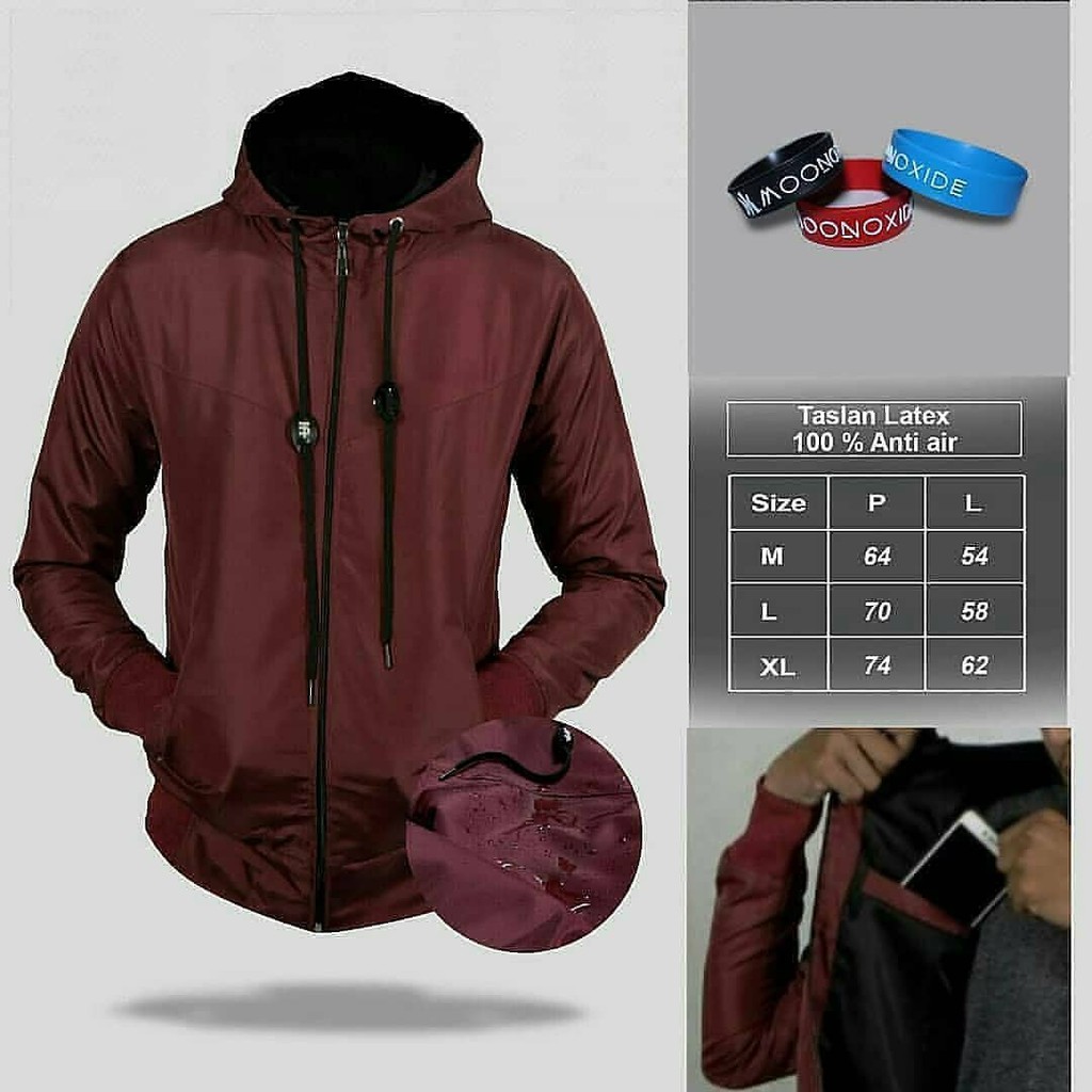 Jaket anti air angin waterproof jumbo big size ukuran be Jaket bomber Jacket pria Jaket murah