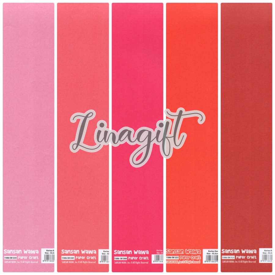 ( 5 Lembar ) POLOS SANWA - KERTAS KADO WARNA - GIFT WRAP PAPER SANSAN WAWA VINTAGE CLASSIC HITAM EMAS SILVER GOLD PERAK PINK MERAH UNGU HIJAU PASTEL MACAROON