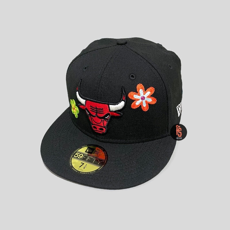 TOPI NEW ERA ORIGINAL 5950 Q2QT CHICAGO BULLS BLACK UV PINK