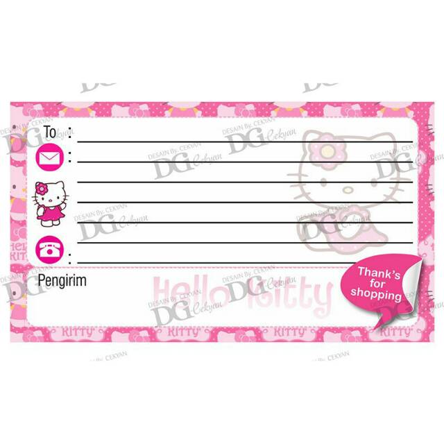 

STIKER PENGIRIMAN READY - Hellokitty