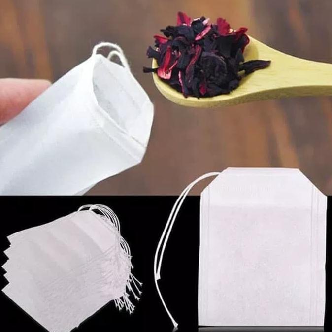 

[COD] Paket 100 Buah Kantong Teh Celup Kosong Tea Bag - Putih [COD]
