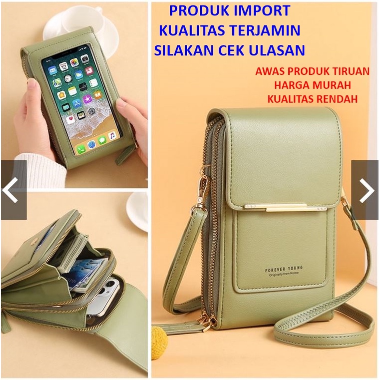 tas hp terbaru 2023 / asesoris tas wanita / tas hp import batam ori / tas selempang hp import /  DOMPET WANITA / DOMPET HP / DOMPET HP SELEMPANG WANITA IMPORT / ORIGINAL FOREVER YOUNG / 9066 - 344