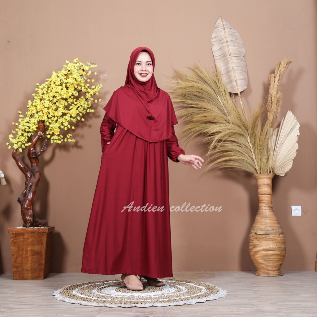 One set Gamis Kharina Busui Jumbo Xxxl- Dress wanita- Gamis setelan