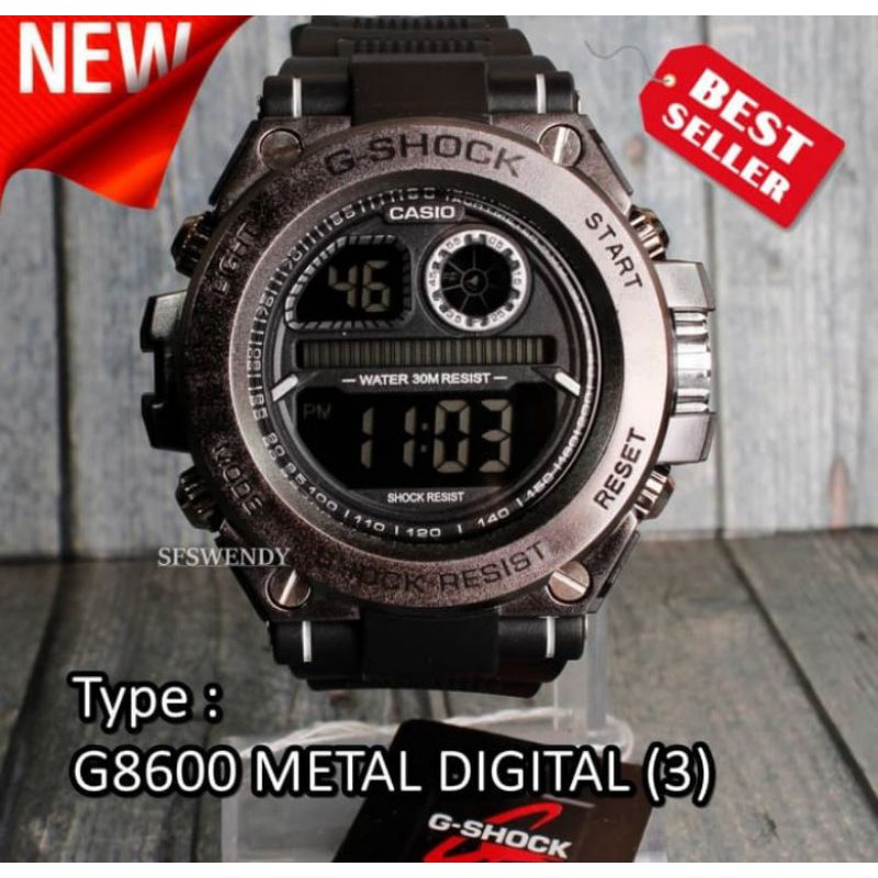 Jam tangan g-shock type G8600 metal
