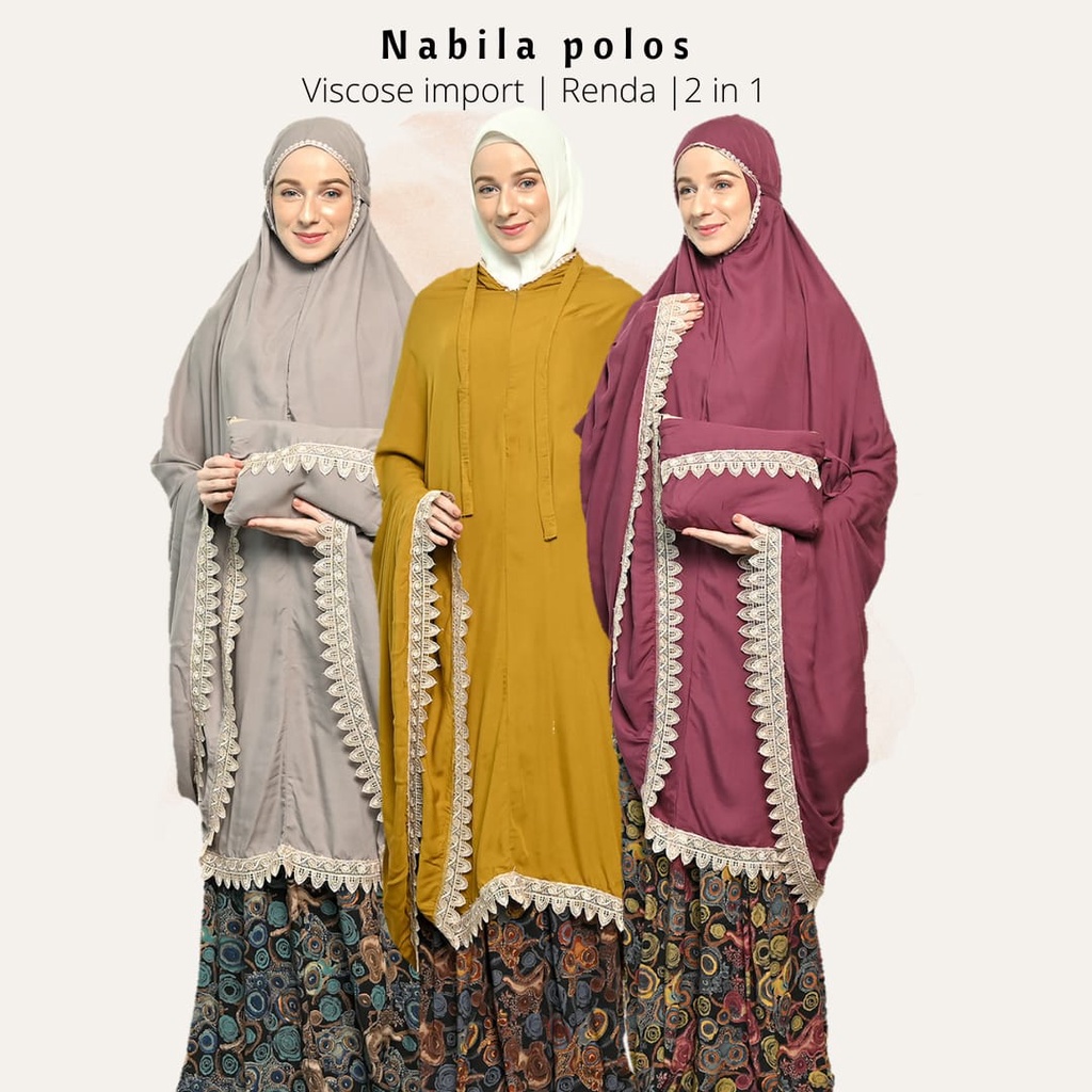 Mukena Dewasa Nabila polos