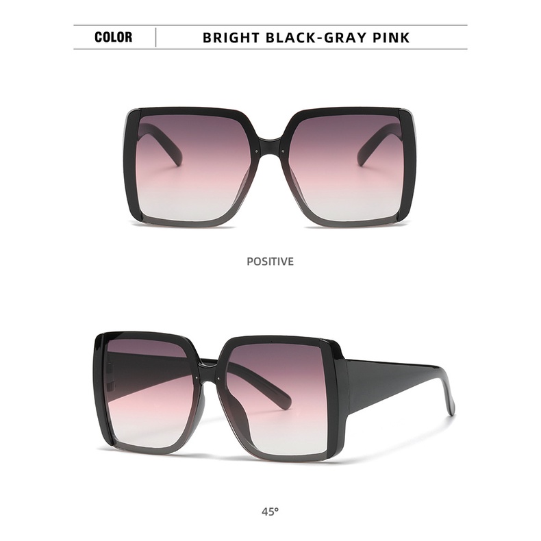 2022 Kacamata Hitam Wanita Model vintage frame Besar