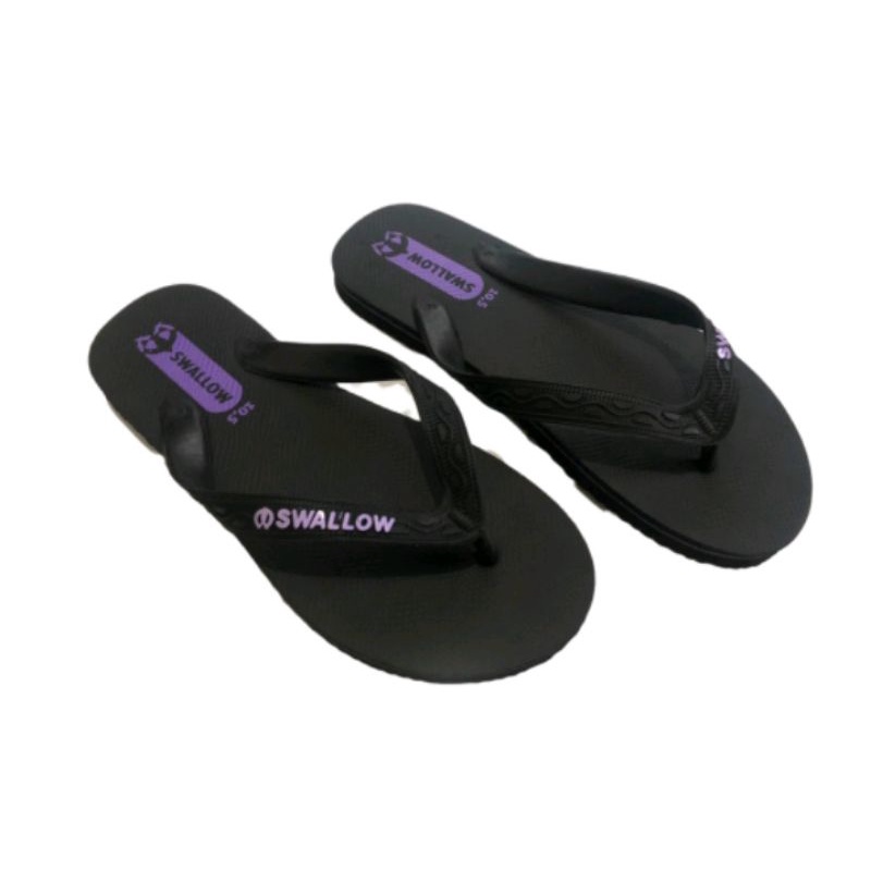 sandal jepit swalow original black M 02 ukuran 9,5 / 10 / 10,5 / 11 / 12 ( no 11/ 12 sunswalow biru putih / hijau putih )