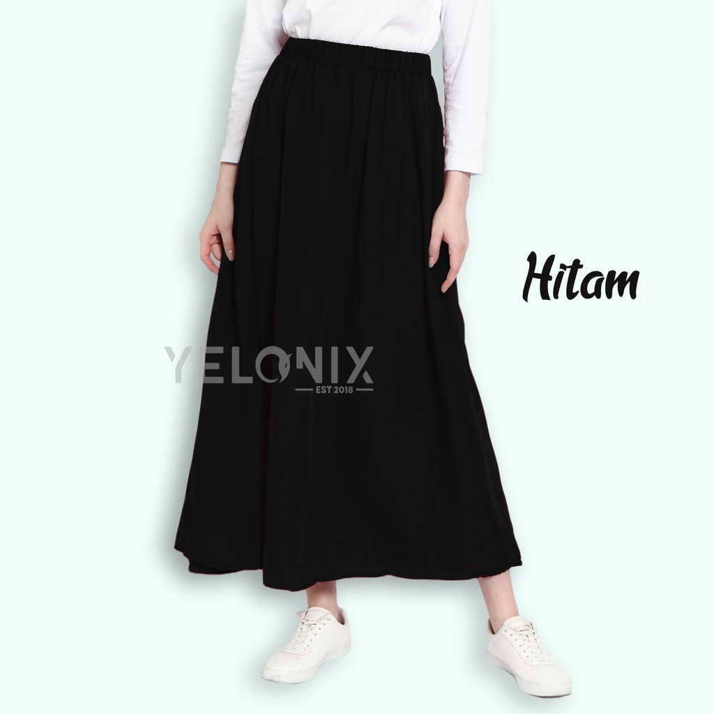 ROK WOLFIS POLOS PANJANG MAYUNG WOLFIS WANITA MUSLIM - YELONIX