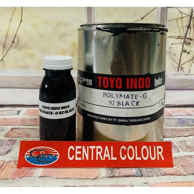 

Tinta Toyo Polymate-G 92 Black Tinta Sablon Plastik - 100GR
