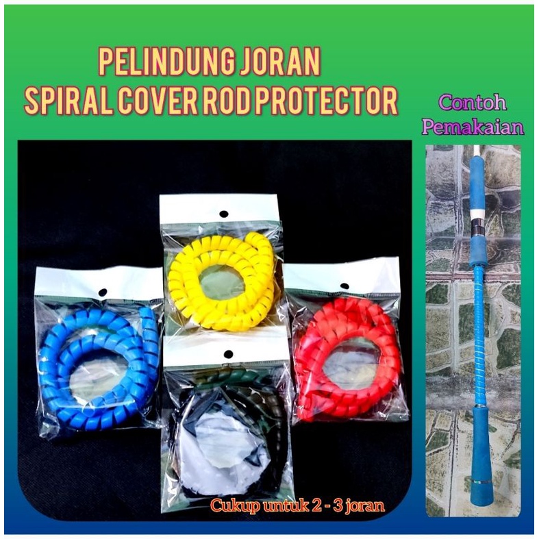 Pelindung Joran Spiral Rod Protector Untuk 2 - 3 Joran kabel rem sepeda