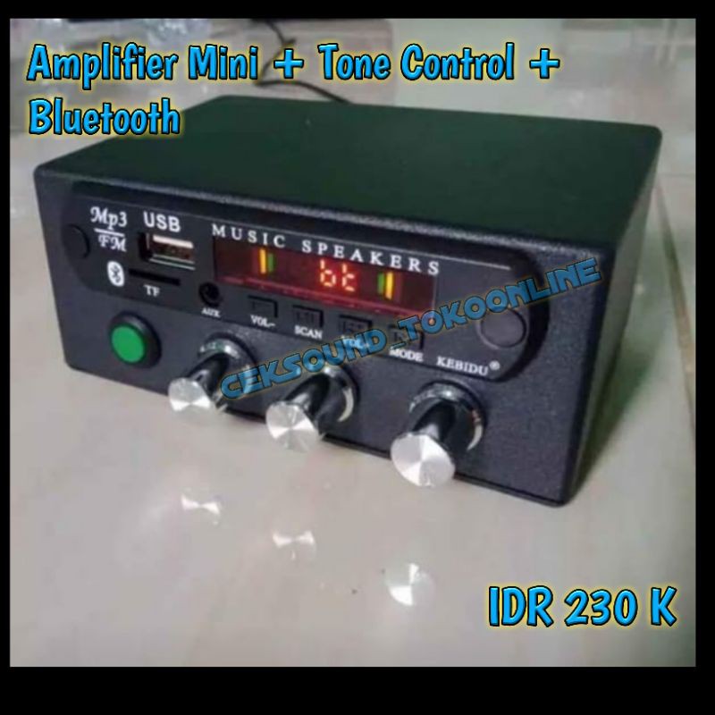 Amplifier Mini Rakitan + Modul Bluetooth