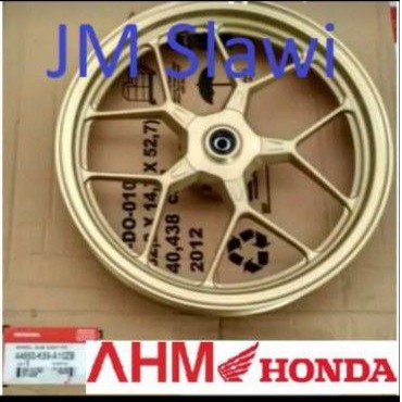 42650-K59-A10ZB Velg belakang gold  vario 125 150 esp 2015 - 2017 ori honda ahm dealer resmi hgp