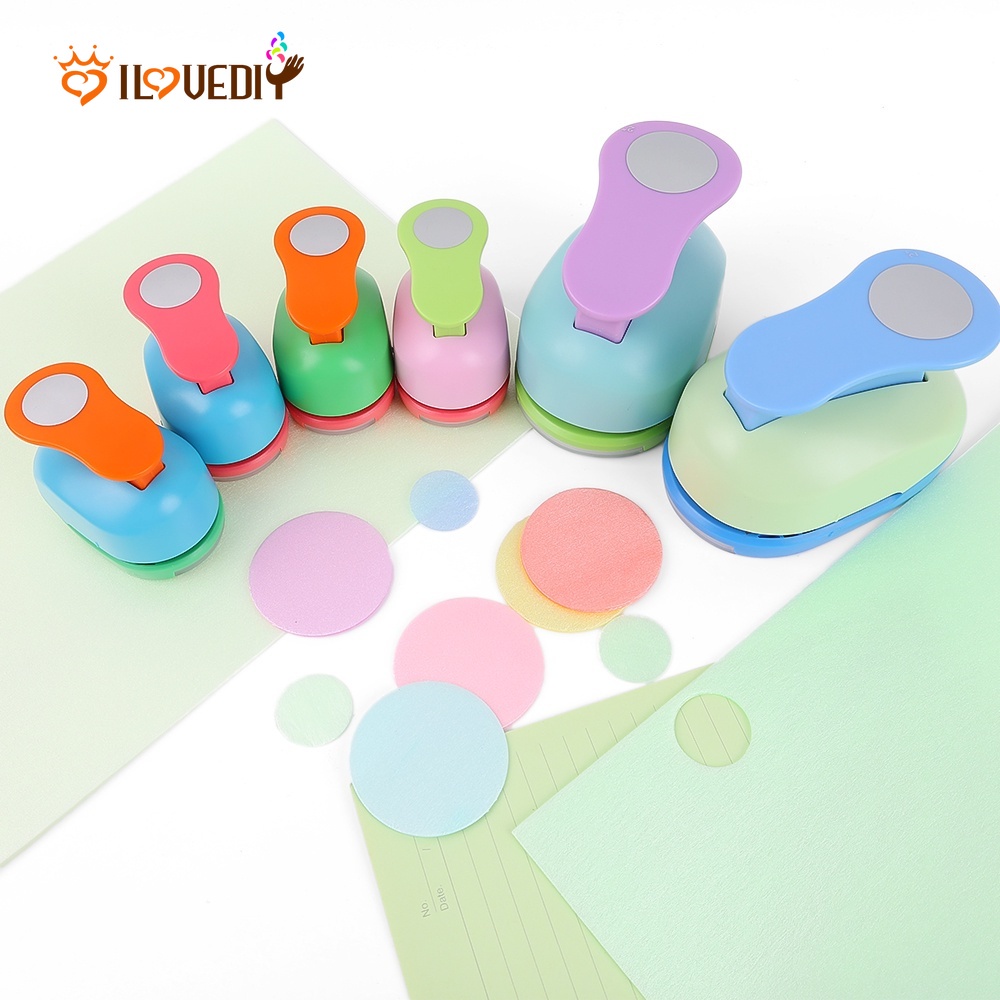 Alat Puncher / Pembolong Kertas Handmade DIY Ukuran 2.5 / 5cm Untuk Edukasi Anak
