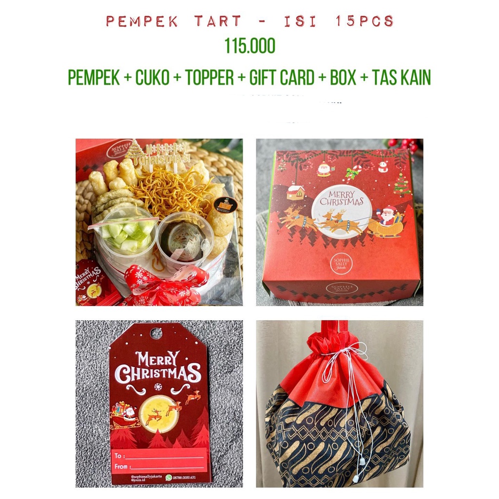 

Pempek Tart Hampers Natal / Christmas Edition READY, NOTE TGL PENGIRIMAN!