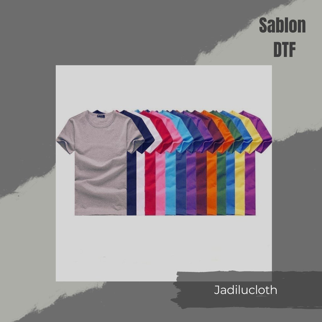 Kaos Polos PE Soft / tidak panas