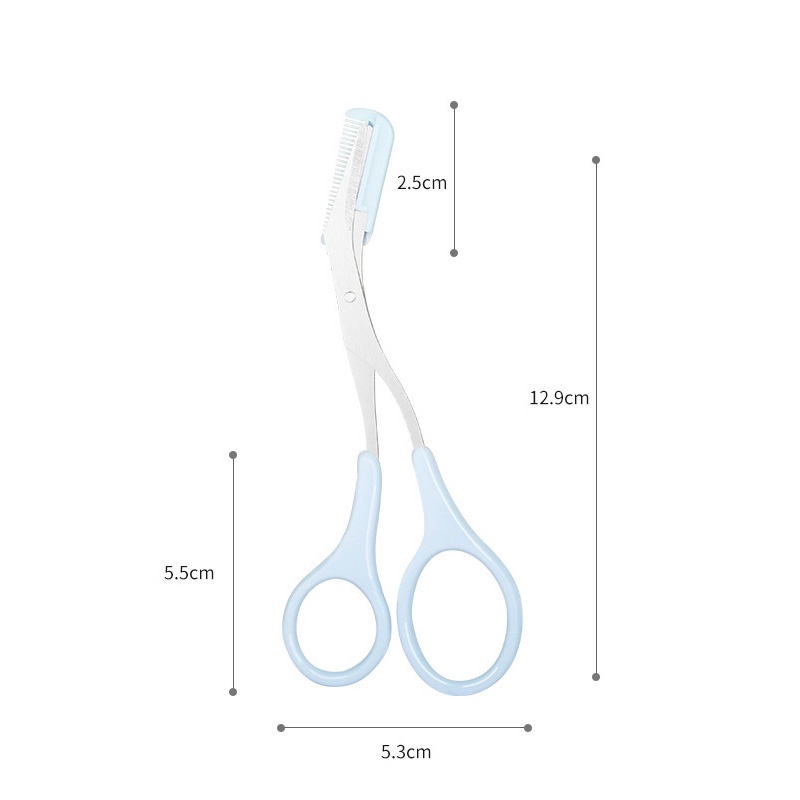 Alat Cukur Alis Trimmer Scissor Facial Hair Removal Grooming Shaping Shaver Makeup Aksesoris