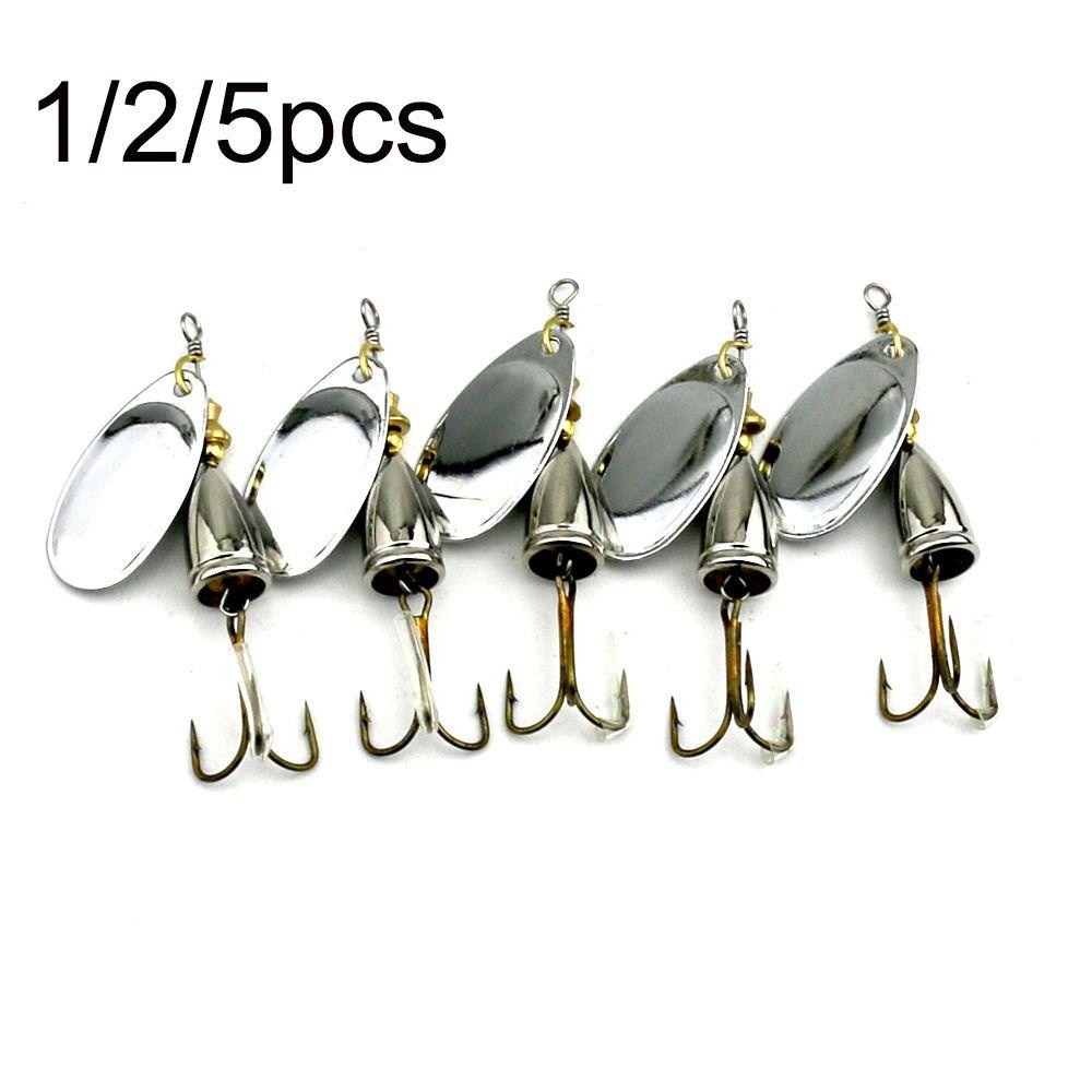 Solighter 1 / 2 / 5 Pcs Umpan Pancing Hard Bait Bahan Logam Ukuran 6.5CM 8.5G