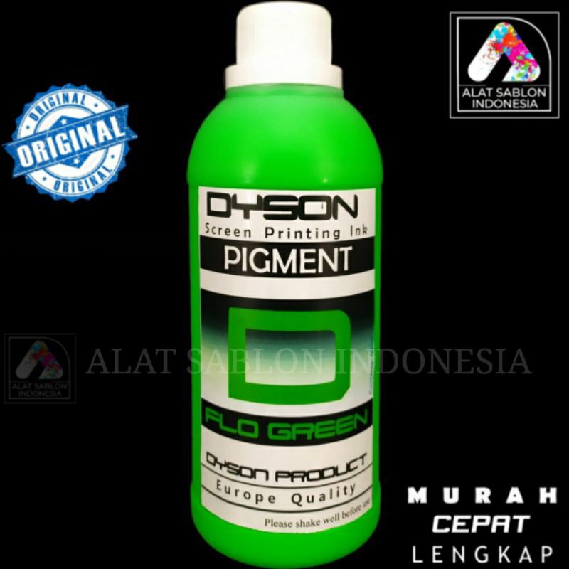 

BIANG WARNA SABLON HIJAU STABILO PIGMEN FLO GREEN DYSON 500GR