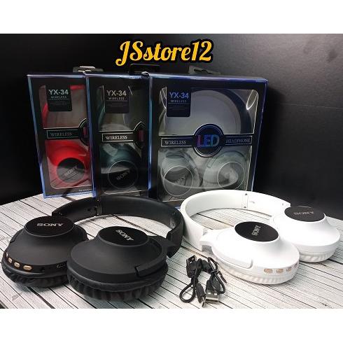 Headphone Bluetooth Sony Yx-34 Super Bass Sony Yx-34 Headphone Sony Yx 34