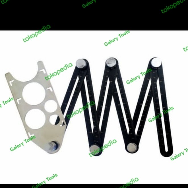 

Menakjubkan Double Hole Fold Ruler / Penggaris Template Pelubang Keramik Granit Diskon