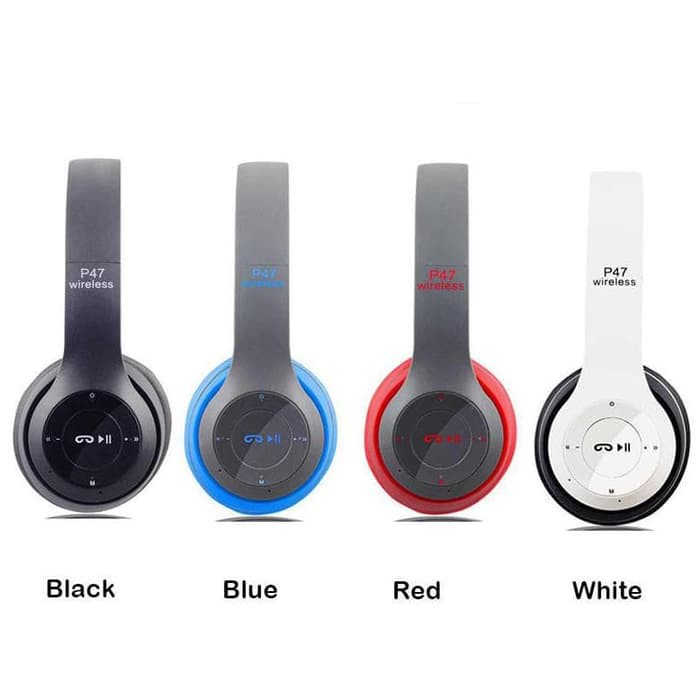 P47 Headphone Wireless Portable Bluetooth Headset Bass Handfree Earphone