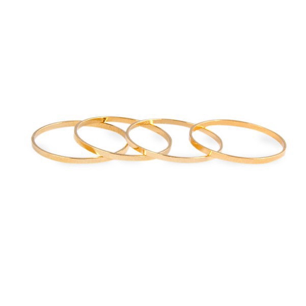 Stack rings Dering Cincin tipis gabungan Cincin gaya Eropa Kombinasi tumpukan Korea